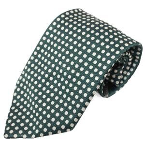 Lucien Piccard Vintage Retro Green Polka Dot 60's 70's Necktie Neck Tie